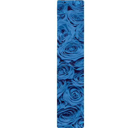 Blue Rose Print Table Runner