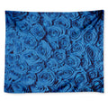 Blue Rose Print Tapestry