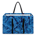Blue Rose Print Utility Tote Bag