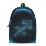 Blue Sagittarius Zodiac Sign Print Backpack