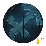 Blue Sagittarius Zodiac Sign Print Basketball