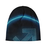 Blue Sagittarius Zodiac Sign Print Beanie