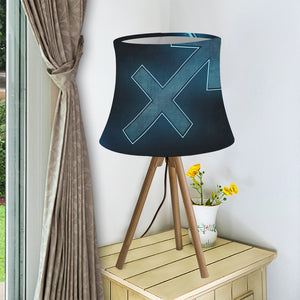 Blue Sagittarius Zodiac Sign Print Bell Lamp Shade