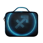 Blue Sagittarius Zodiac Sign Print Briefcase Bible Bag