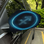 Blue Sagittarius Zodiac Sign Print Car Side Mirror Covers
