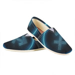 Blue Sagittarius Zodiac Sign Print Casual Shoes
