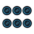 Blue Sagittarius Zodiac Sign Print Coaster Set