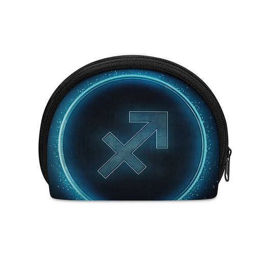 Blue Sagittarius Zodiac Sign Print Coin Purse