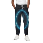 Blue Sagittarius Zodiac Sign Print Cotton Pants