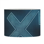 Blue Sagittarius Zodiac Sign Print Drum Lamp Shade