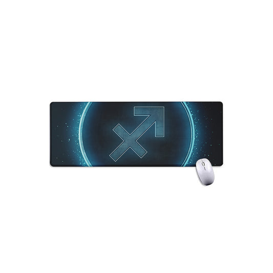 Blue Sagittarius Zodiac Sign Print Extended Mouse Pad