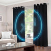 Blue Sagittarius Zodiac Sign Print Extra Wide Grommet Curtains