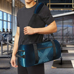 Blue Sagittarius Zodiac Sign Print Gym Bag