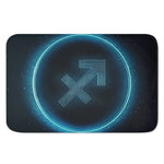 Blue Sagittarius Zodiac Sign Print Indoor Door Mat