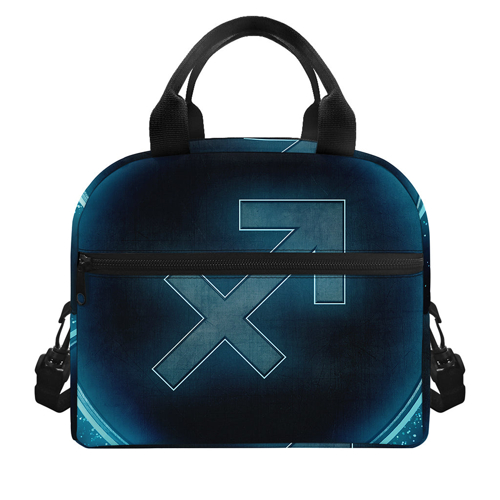 Blue Sagittarius Zodiac Sign Print Insulated Lunch Bag
