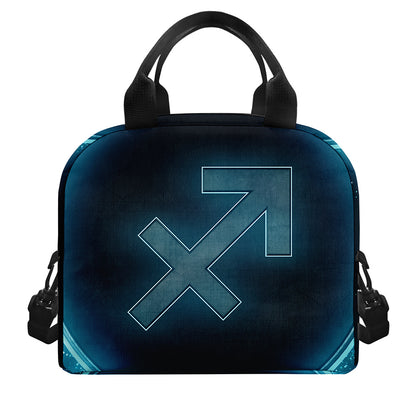 Blue Sagittarius Zodiac Sign Print Insulated Lunch Bag