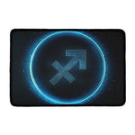 Blue Sagittarius Zodiac Sign Print Kitchen Mat
