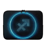 Blue Sagittarius Zodiac Sign Print Laptop Sleeve