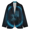 Blue Sagittarius Zodiac Sign Print Men's Blazer