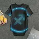 Blue Sagittarius Zodiac Sign Print Men's Bodysuit