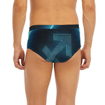 Blue Sagittarius Zodiac Sign Print Men's Briefs
