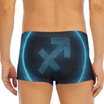 Blue Sagittarius Zodiac Sign Print Men's Short Boxer Briefs