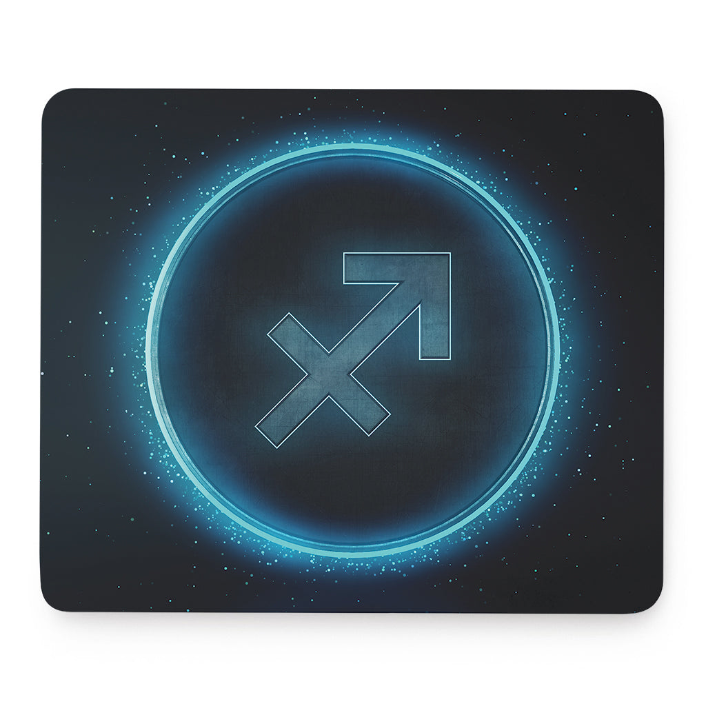Blue Sagittarius Zodiac Sign Print Mouse Pad