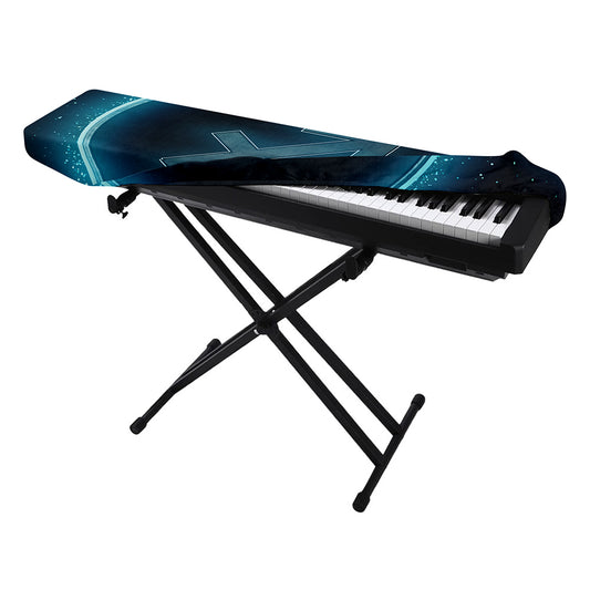 Blue Sagittarius Zodiac Sign Print Piano Keyboard Cover