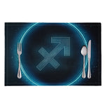 Blue Sagittarius Zodiac Sign Print Placemat