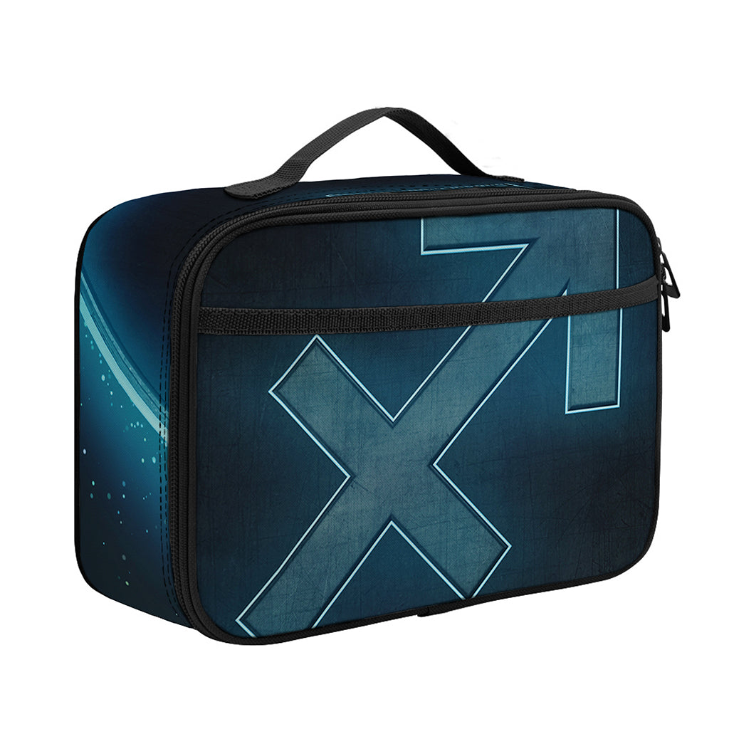 Blue Sagittarius Zodiac Sign Print Portable Lunch Bag