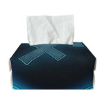 Blue Sagittarius Zodiac Sign Print Rectangle Tissue Box Cover