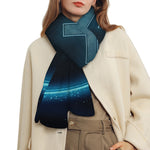 Blue Sagittarius Zodiac Sign Print Scarf