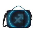 Blue Sagittarius Zodiac Sign Print Shoulder Strap Bible Bag