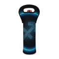 Blue Sagittarius Zodiac Sign Print Single Neoprene Wine Tote