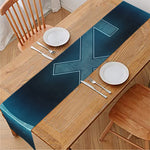 Blue Sagittarius Zodiac Sign Print Table Runner