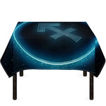 Blue Sagittarius Zodiac Sign Print Tablecloth