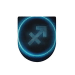 Blue Sagittarius Zodiac Sign Print Toilet Lid Cover