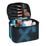 Blue Sagittarius Zodiac Sign Print Travel Makeup Bag