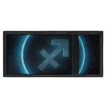 Blue Sagittarius Zodiac Sign Print Trifold Wallet