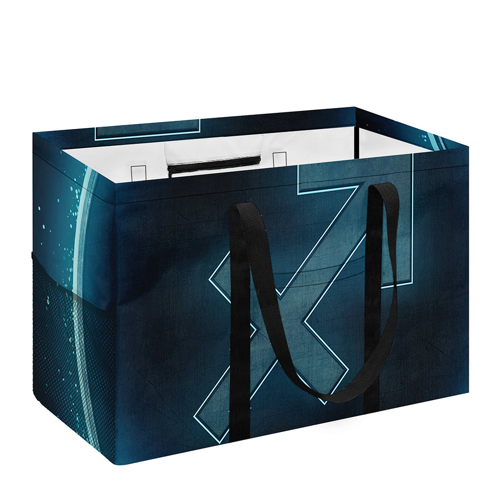 Blue Sagittarius Zodiac Sign Print Utility Tote Bag