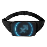 Blue Sagittarius Zodiac Sign Print Waist Bag