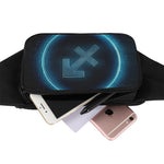 Blue Sagittarius Zodiac Sign Print Waist Bag