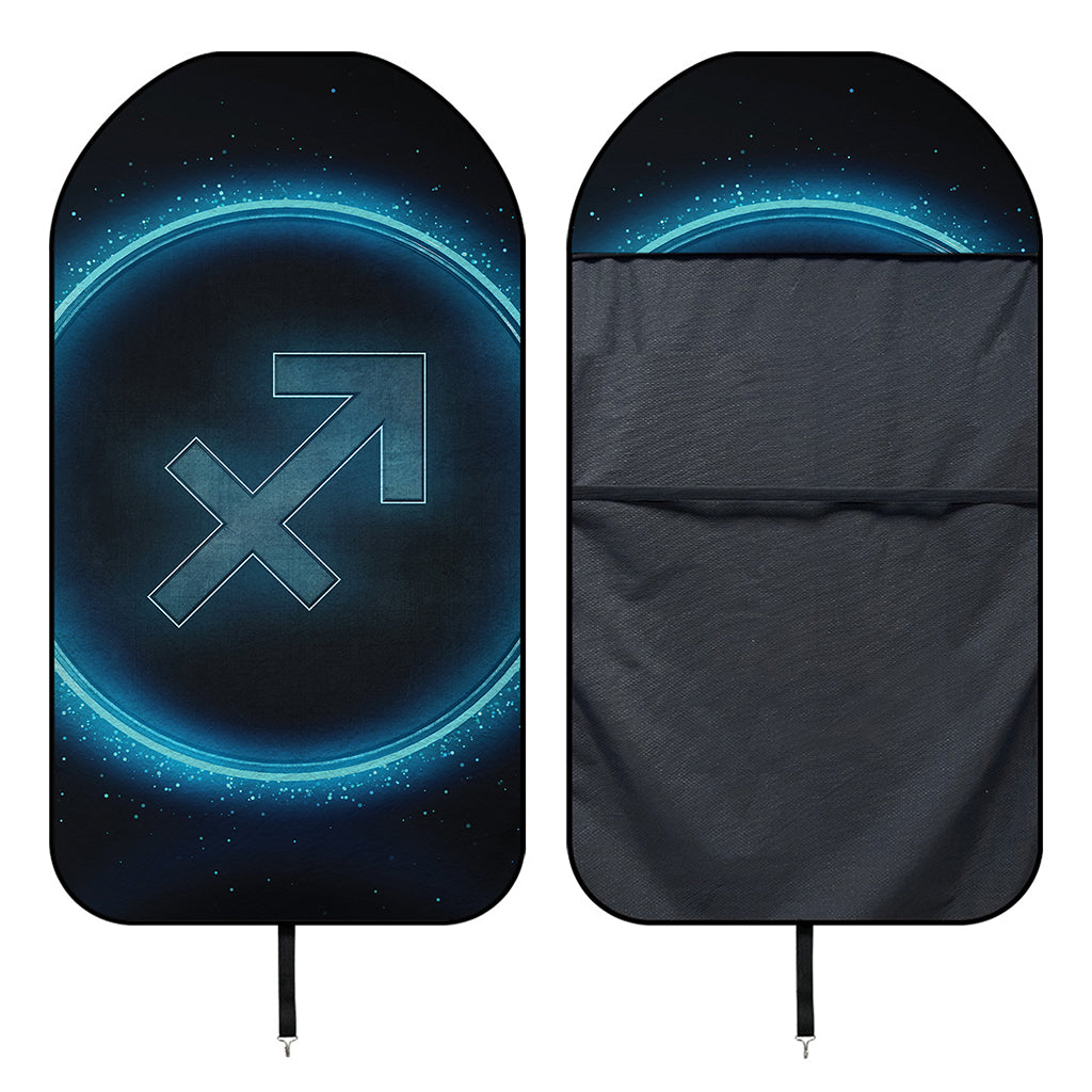 Blue Sagittarius Zodiac Sign Print Waterproof Car Seat Cover
