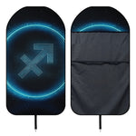 Blue Sagittarius Zodiac Sign Print Waterproof Car Seat Cover