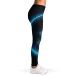Blue Sagittarius Zodiac Sign Print Women's Leggings