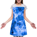Blue Sapphire Marble Print Adjustable Apron