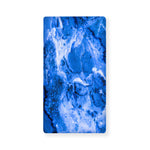 Blue Sapphire Marble Print Baby Crib Sheet
