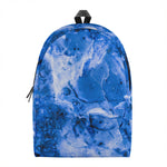 Blue Sapphire Marble Print Backpack