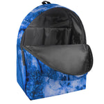 Blue Sapphire Marble Print Backpack