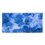 Blue Sapphire Marble Print Beach Towel